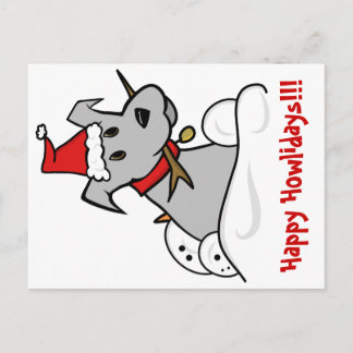 Happy Holidays and Howlidays! Holiday Postcard