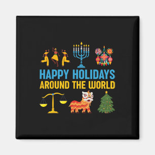 Happy Holidays Around The World Multicultural Cele Magnet