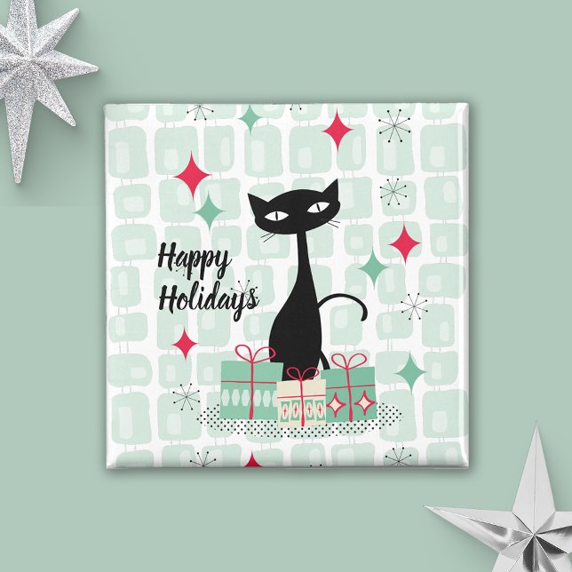 Happy Holidays, Atomic Christmas Cat Magnet (Creator Uploaded)