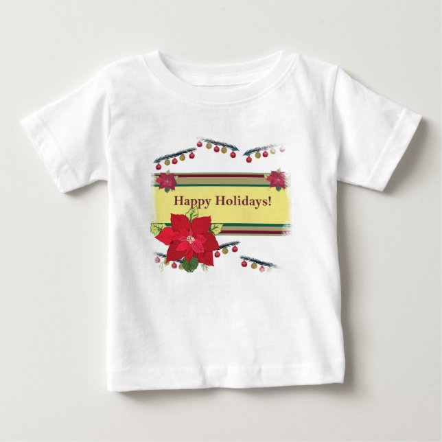 Happy Holidays  Baby Shirt (Front)