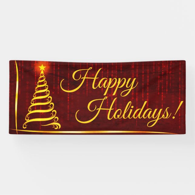 Happy Holidays Banner (Horizontal)