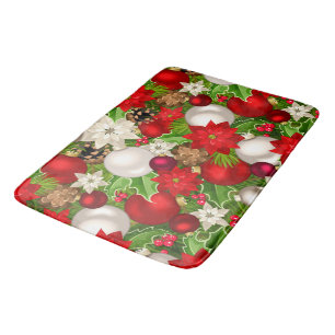 Happy Holidays Bath Mat