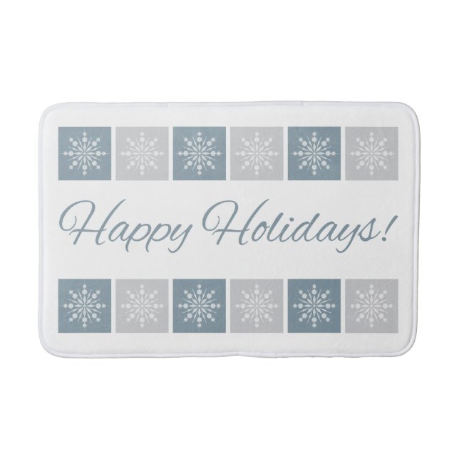 “Happy Holidays” bath mats (Front)