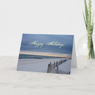 Happy Holidays Beach Card