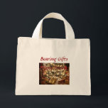Happy Holidays - Bearing Gifts - Jumbo Tote Bag<br><div class="desc">The holidays and seasons of our lives help us mark and track the passage of time,  collecting memories as we share traditions,  time,  food,  music,  gifts,  and greeting cards with each other.</div>