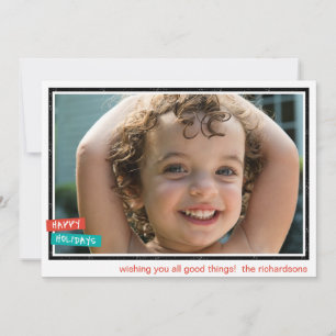 Happy Holidays Border Holiday Card