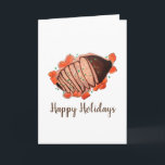 Happy Holidays Braised Beef Brisket Jewish Cuisine Card<br><div class="desc">Design features an original marker illustration of a platter with a classic braised brisket, accompanied by roasted vegetables. A staple menu dish during the Jewish holidays, including Passover, Hanukkah, and Rosh Hashanah. This design is also available on other products. Lots of additional food-themed illustrations are also available from this shop....</div>