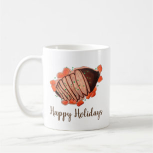 Happy Holidays Braised Beef Brisket Jewish Cuisine Coffee Mug