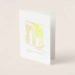 Happy Holidays Brooklyn Bridge Christmas Hanukkah Foil Card<br><div class="desc">Greeting card features an original illustration of New York City's Brooklyn Bridge, dressed up for the holidays with a bow, and HAPPY HOLIDAYS in a fun font. Great for Christmas or Hanukkah. Don't see what you're looking for? Need help with customisation? Click "rebeccaheartsny" (upper right corner) then "contact this designer"...</div>