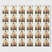 Happy holidays brown add couple photo name date mo