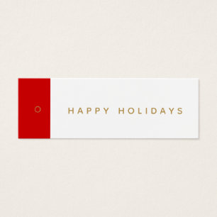 Happy Holidays Business Clothing Hang Tag