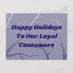 Happy Holidays Business Customer Appreciation Postcard
