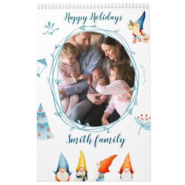 Happy Holidays Calendar With Elves (Cover)
