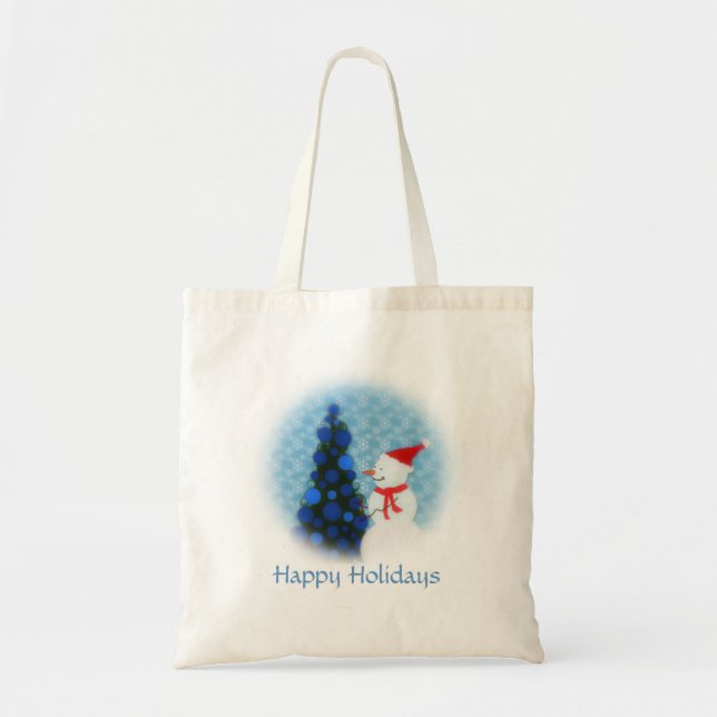 Happy Holidays  Canvas Bag (Front)