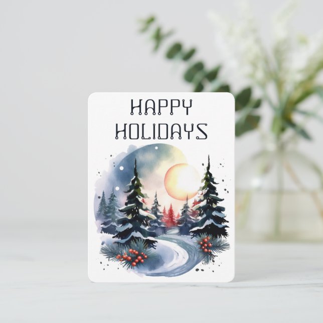 Happy Holidays Card (Standing Front)