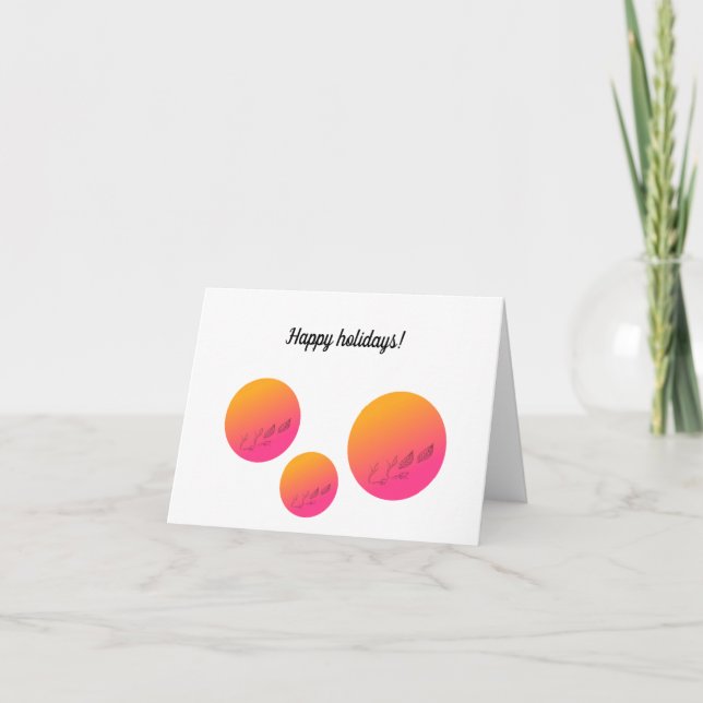 Happy holidays card (Front)
