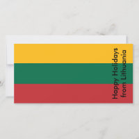 Happy Holidays card from Lithuania