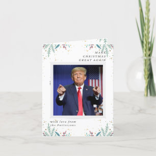 Happy Holidays Card, Make Christmas Great Again Thank You Card
