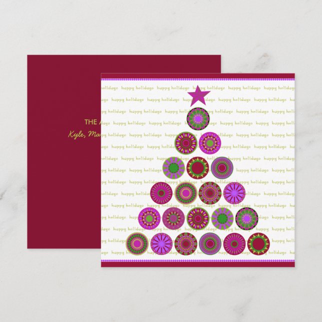 Happy Holidays Card Template (Front/Back)