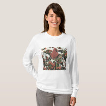 Happy Holidays Cardinal Long Sleeve Women's Shirt