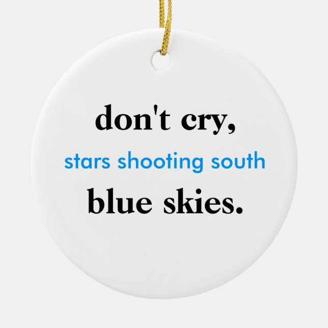 happy holidays ceramic tree decoration (Front)