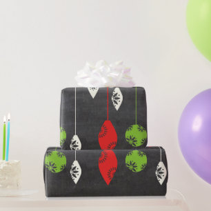 Happy Holidays Chalkboard Christmas Wrapping Paper