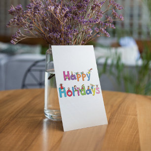 Happy Holidays Children Invitation