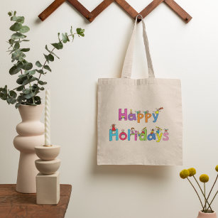 Happy Holidays Children Tote Bag
