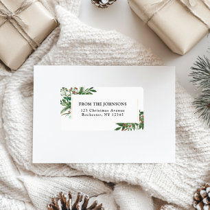 Happy Holidays-Christmas Address Label
