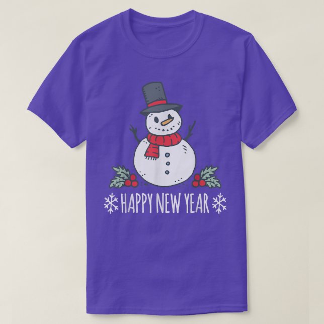 Happy Holidays Christmas and New Year celebrate cu T-Shirt (Design Front)