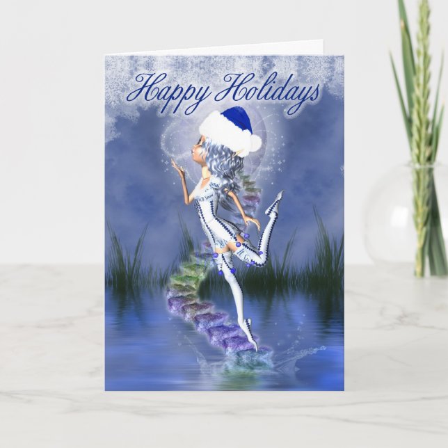Happy Holidays - Christmas Card - Frost Fairy (Front)