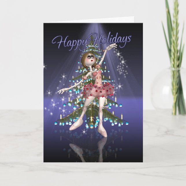 Happy Holidays - Christmas Card - Gothic Ballet Da (Front)