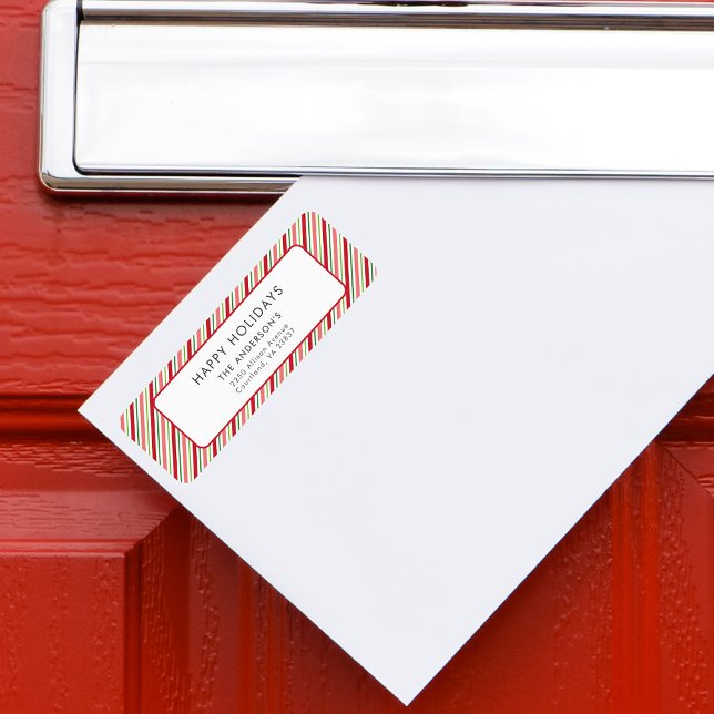 Happy Holidays Christmas Colourful Stripes Pattern (Creator Uploaded)