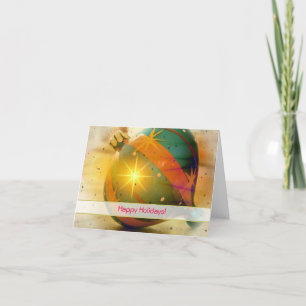 Happy Holidays Christmas Decoration Holiday Card