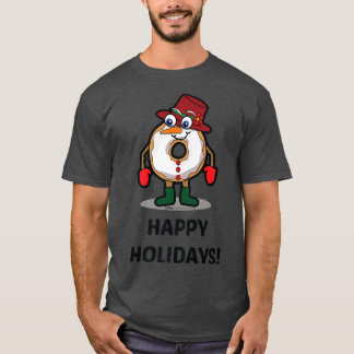Happy Holidays Christmas Doughnut T-Shirt