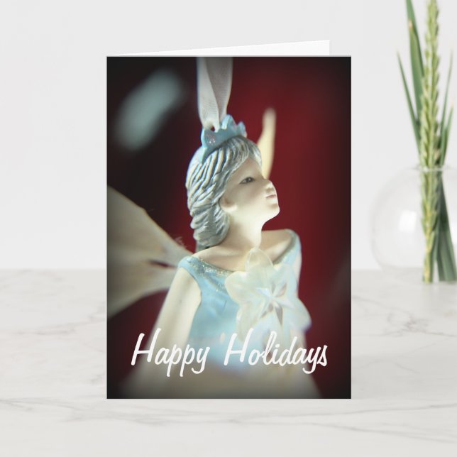 Happy Holidays Christmas Fairy Holiday Card (Front)