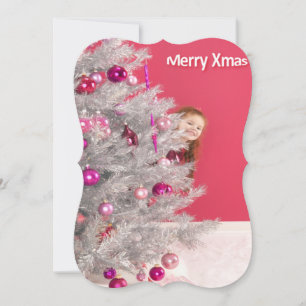 Happy Holidays Christmas Flat Greeting Card