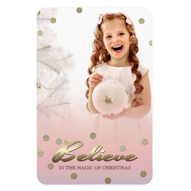 Happy Holidays. Christmas Gift Photo Magnets (Vertical)