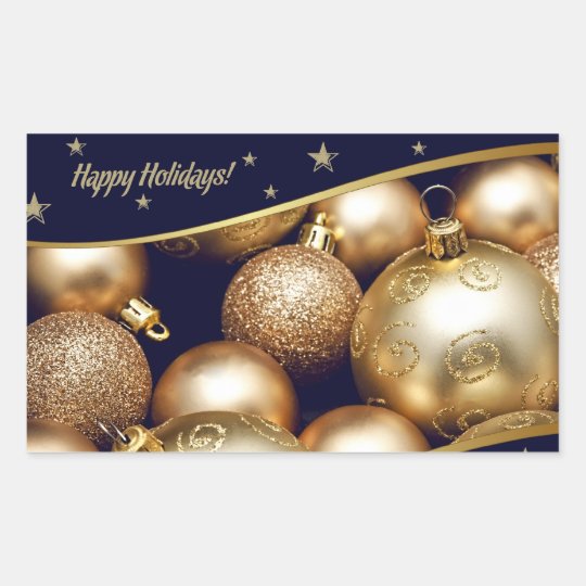 Happy Holidays.Christmas Gift Stickers | Zazzle.co.uk