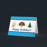 Happy Holidays (Christmas, Hanukkah, Thanksgiving) Holiday Card<br><div class="desc">Great card for families celebrating Hanukkah,  Christmas,  and Thanksgiving.  Perfect for interfaith families!</div>