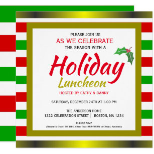 email invitations amp announcements zazzle uk holiday luncheon invitations