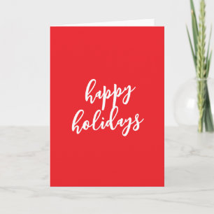 Happy Holidays Christmas New Year Season Message Card
