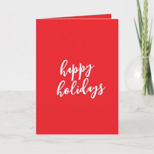 Happy Holidays Christmas New Year Season Message Card