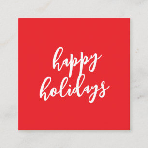 Happy Holidays Christmas New Year Season Message Enclosure Card