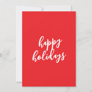 Happy Holidays Christmas New Year Season Message Holiday Card