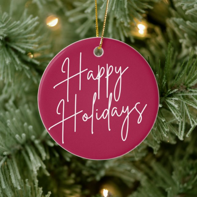 HAPPY HOLIDAYS CHRISTMAS ORNAMENT (Tree)