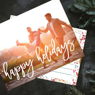 Happy Holidays Christmas Photo Holiday Postcard