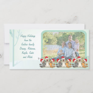 Happy Holidays Christmas Scene Photo Card