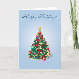 Happy Holidays Christmas Tree: Greeting Card