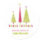Happy Holidays Christmas Trees Sticker